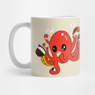 Coffetopus - Caffeine Addicted Octopus - Compulsive coffee drinker Mug